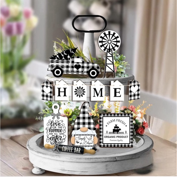 ⤵️🆕Mini Rolling Pin, Farmhouse Mini Rolling Pins, Tiered Tray Decor.Set of 6 - Picture 2 of 6